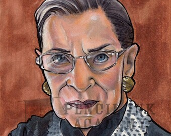 Ruth Bader Ginsburg portrait  |  PRINT |  She Persisted: Influential WOMEN in History Volume One  |  RBG