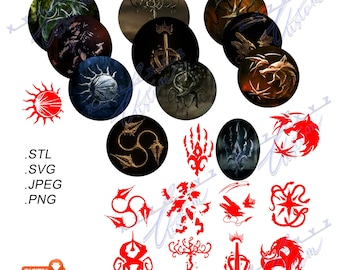 Witcher Media Download Pack Digital Content for Sublimation Stickers Tumblers 3D Prints Cricut