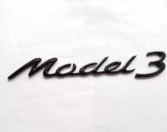 Custom Model 3 Emblem, Tesla Mod