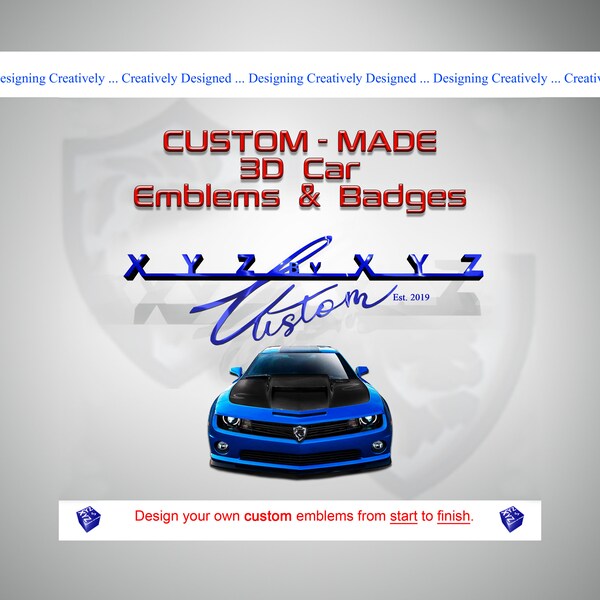 Custom Car Emblems Etsy