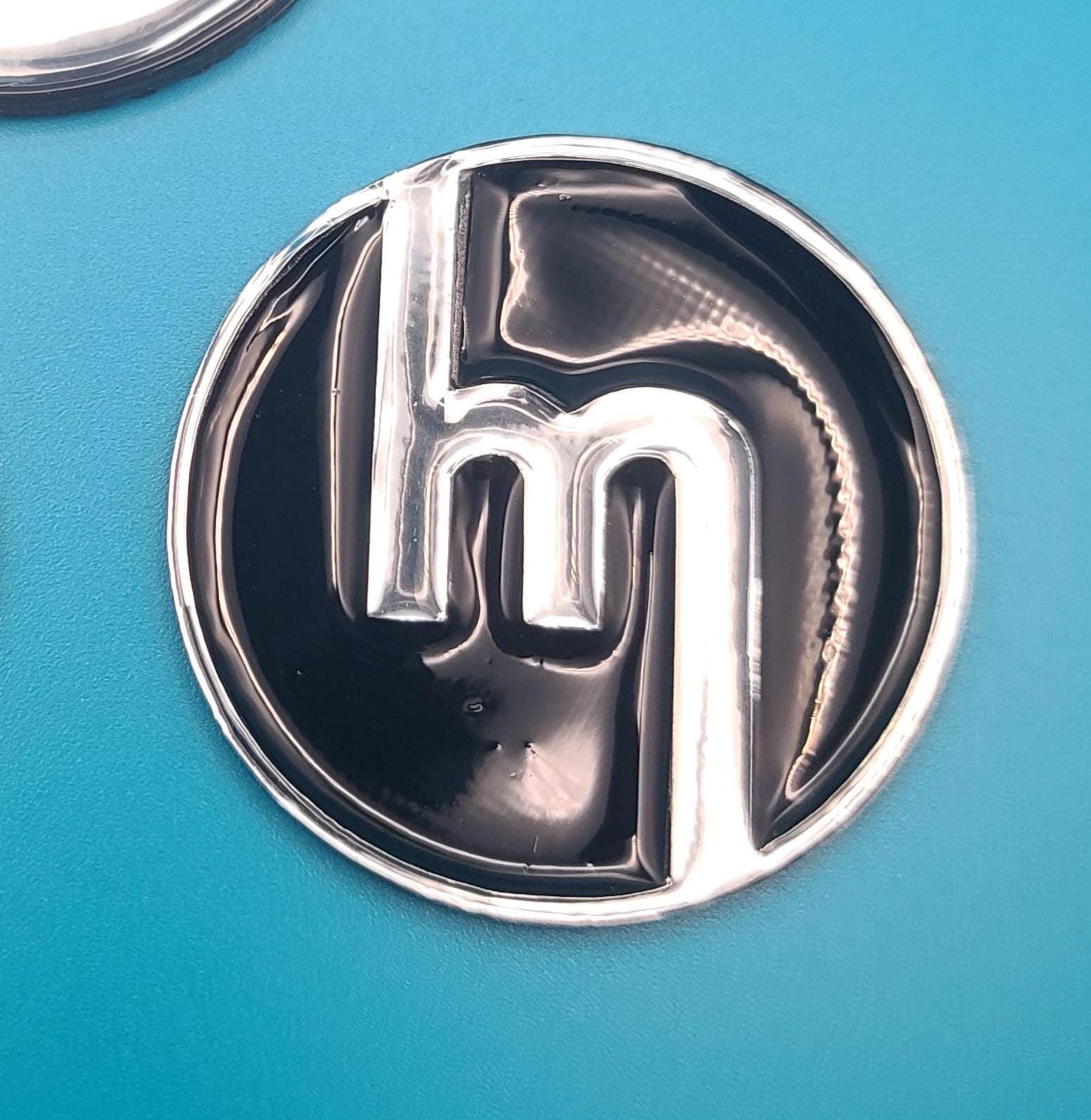 Vintage-style Mazda Circle M Emblem With Backing and Custom Color