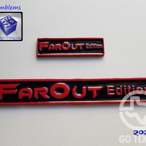 CUSTOM EDITION Emblem, Car Accessory, Design-Your-Own Edition Rectangle Badge , Show Car 3D sticker Badge Replacement