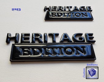 CUSTOM Heritage Edition , Truck Auto Emblem 3D Sticker