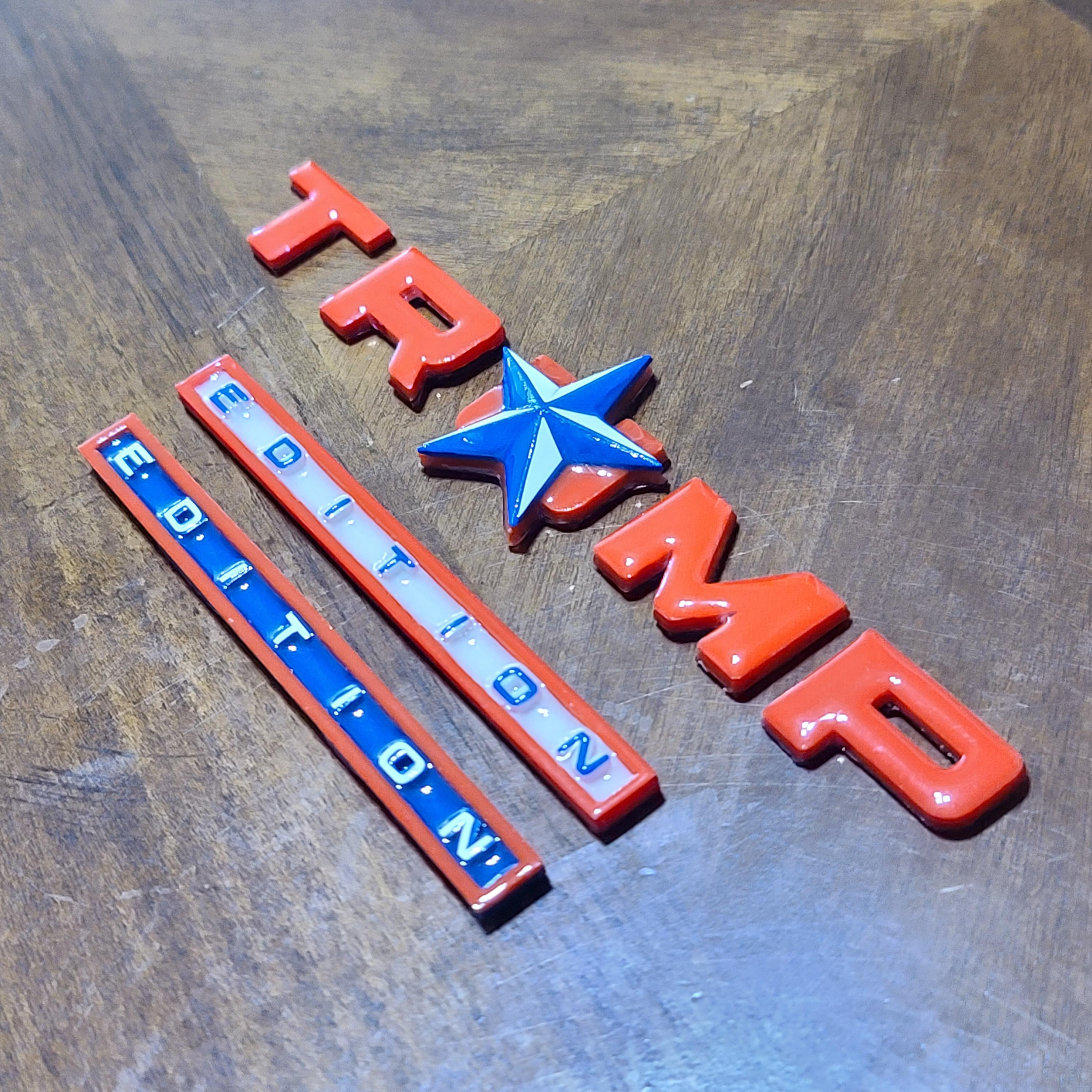 1pc 7" Large TRUMP EDITION Emblem Badges For Chevy Honda Toyota Ford - Foto 6