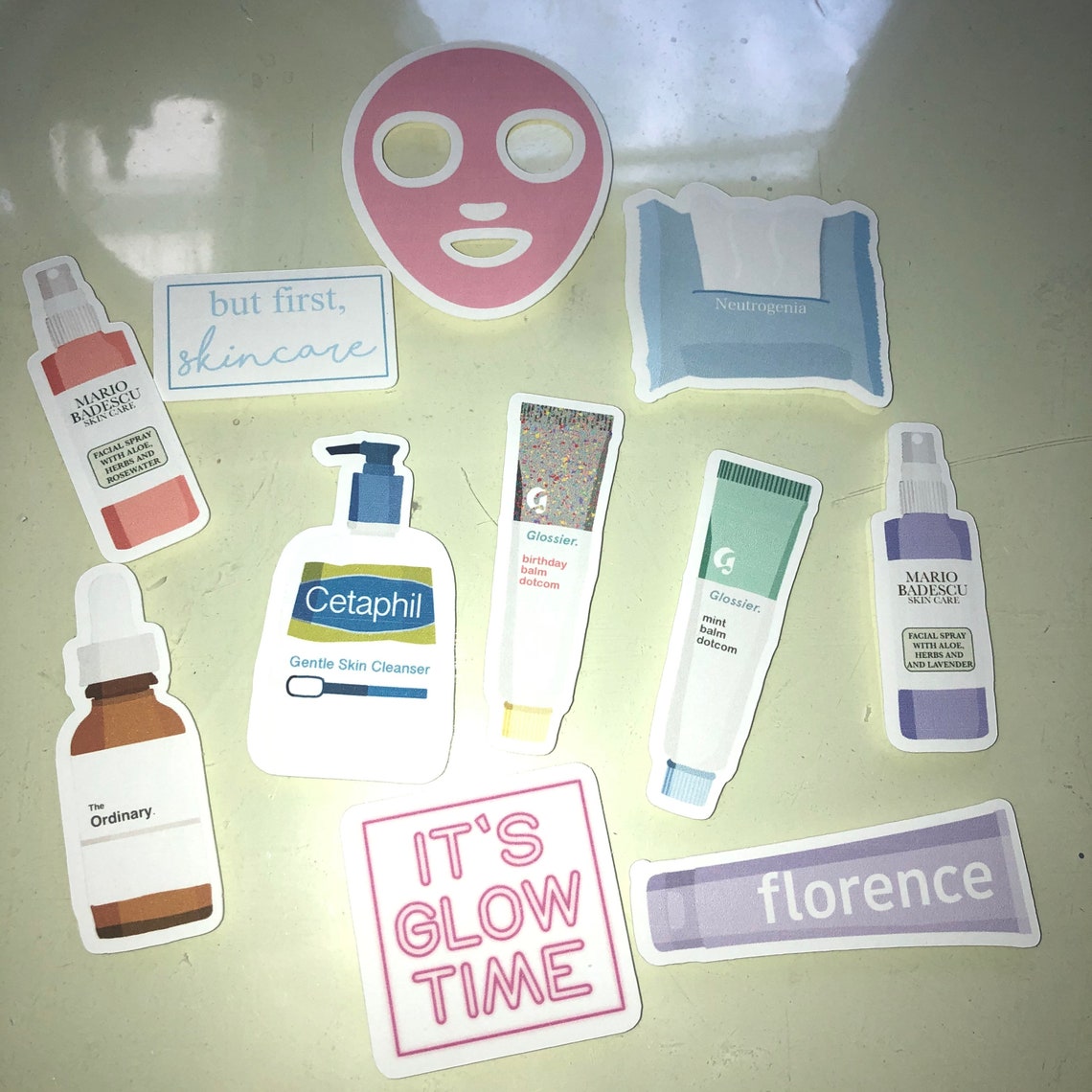 Skin Care Sticker Pack Etsy