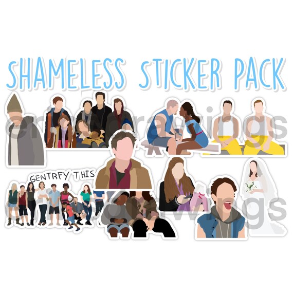 Shameless Sticker Pack Etsy