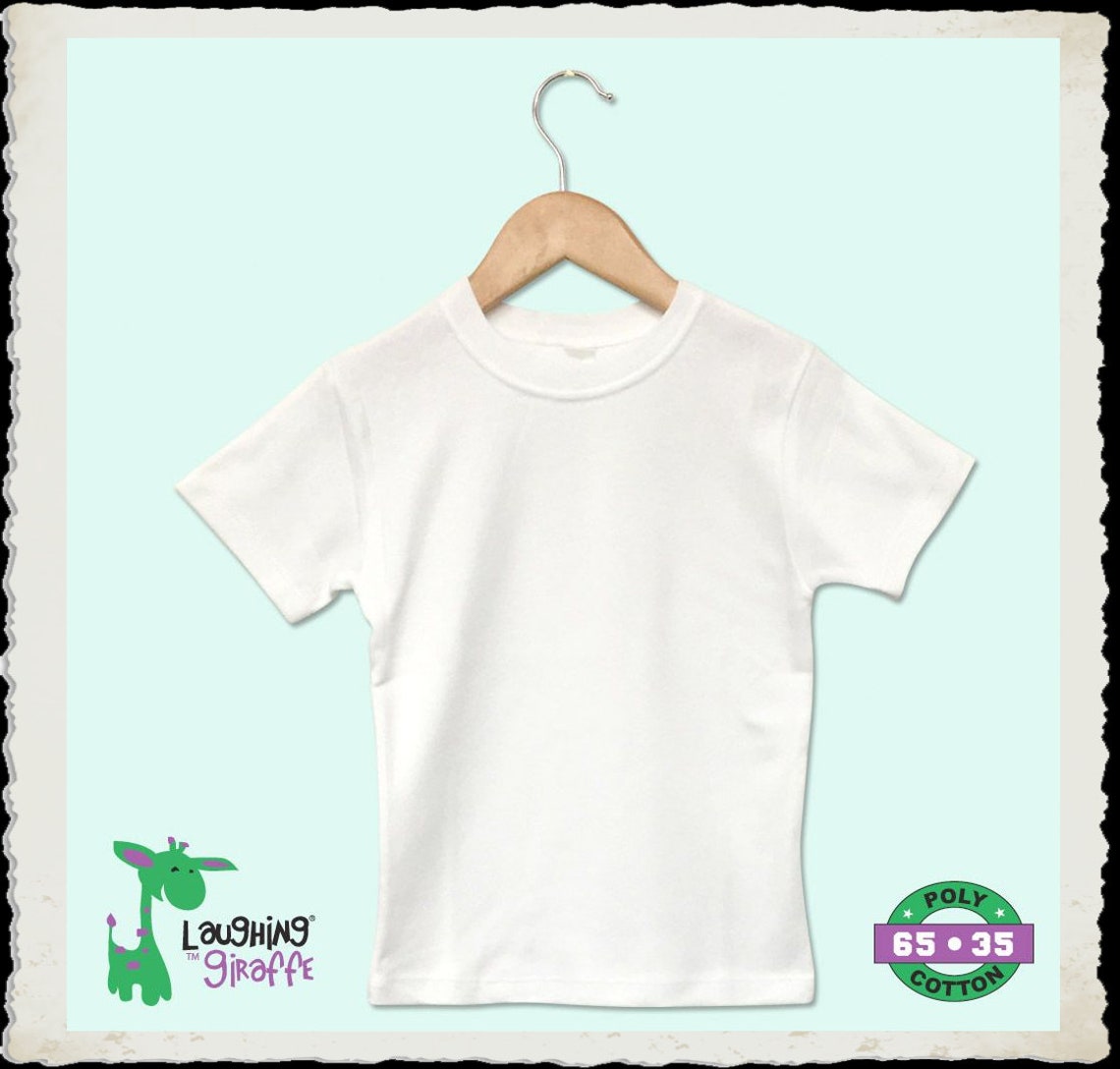 Baby Toddler White Sublimation TShirt polyester and cotton Etsy