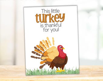 Thanksgiving Handprint Craft, Turkey Handprint Art, Homeschooling Art, Fall Preschool Craft, DIY Fall Decorations, Toddler Daycare Craft