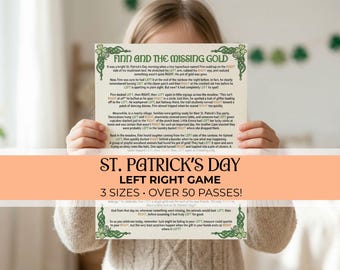 St. Patrick's Day Left Right Game, Pass the Prize Gift Swap Game, Pass the Gift Game, Left Right Story, Lucky Leprechaun Activity for Groups
