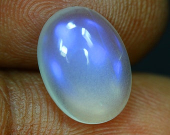 3.56 Cts_great Electric Blue Shadow_100 % Natural Unheated Blue Moonstone_india