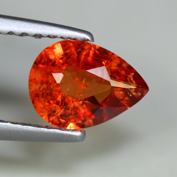 0.83 Cts_great Best Color_100 % Natural Orange Spessartite Garnet_srilanka