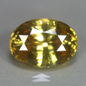 7.26 Cts_Excellent Diamond Sparkle_100 % Natural Unheated Yellow Zircon_Srilanka