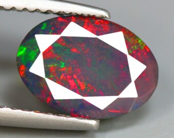 1.12 Cts_mesmerizing !! 100 % Natural 3d Color Play Solid Welo Black Opal