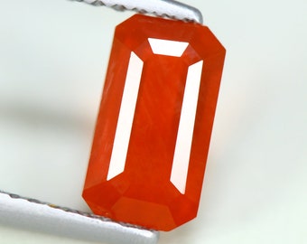 0.98 Cts_loose Stone_100 % Natural Untreated Mexican Reddish Orange Fire Opal