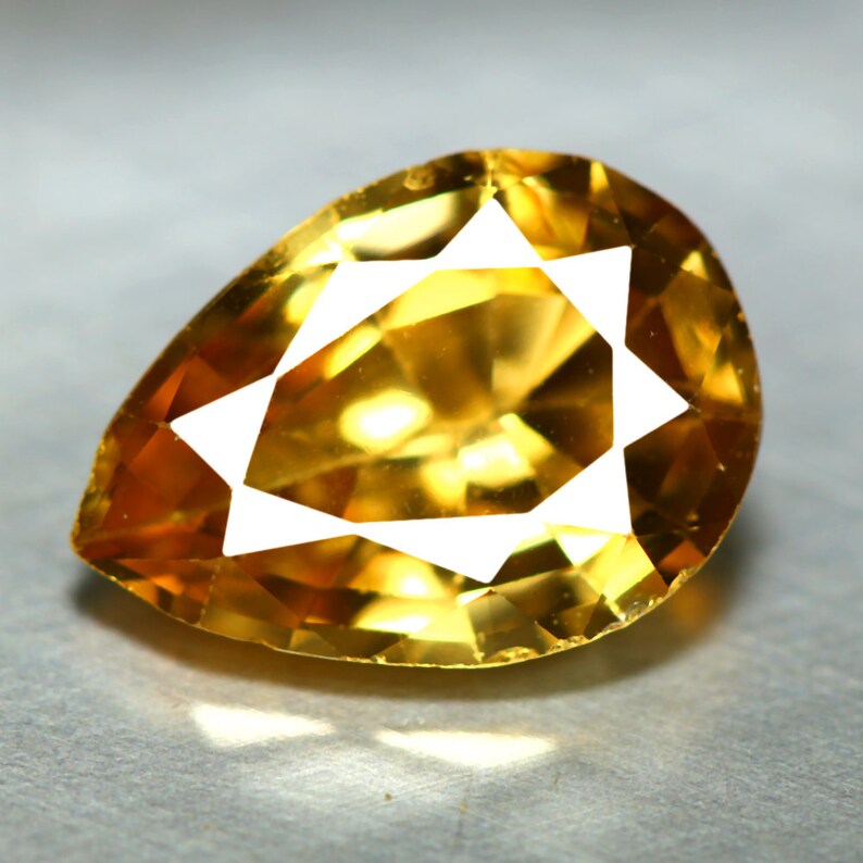 2.44 Cts_excellent Diamond Sparkle_100 % Natural Unheated Yellow Zircon_srilanka image 1