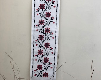 Handmade cross stitch traditional motifs flower wall decor