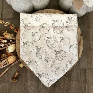 Enchanting Autumn Dog Bandana, autumn, dog mom gift, bandana, pumpkin, pumpkin dog bandana, fall dog bandana, girl dog bandana, dog boutique