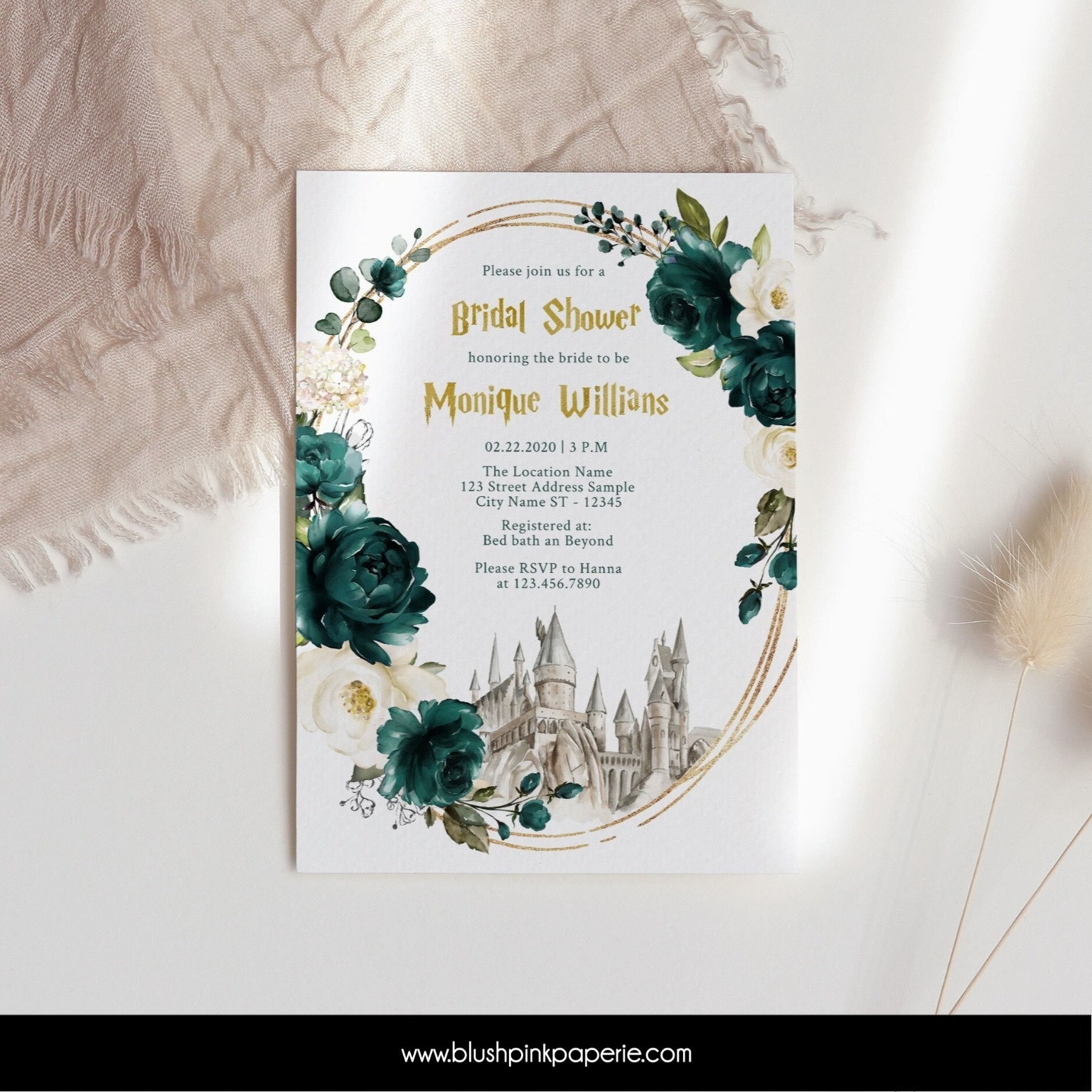 Magical Harry Potter Romance Bridal Shower // Hostess with the Mostess®