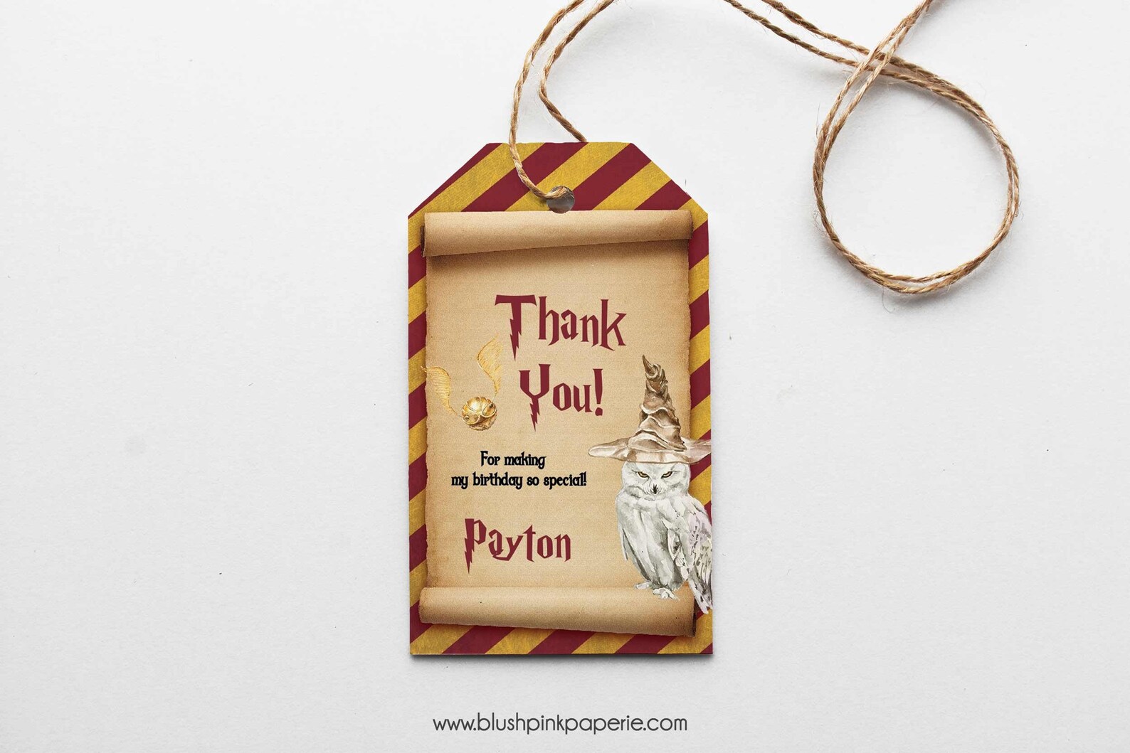 Harry Potter Favor Tags Magical Birthday Party Harry Potter Etsy