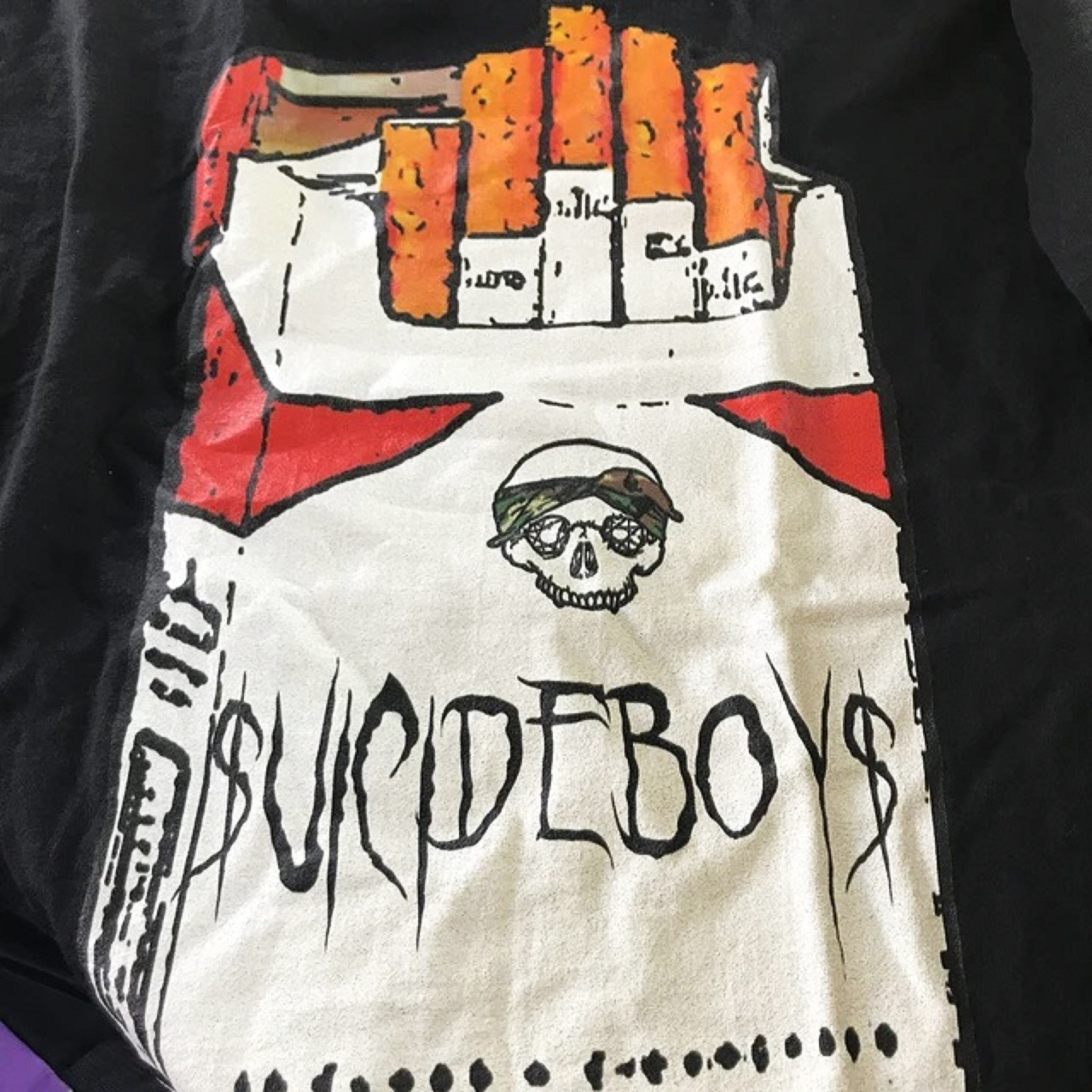 SUICIDEBOYS Suicide Boys cigaretes logo Vintage 90's Rap tee rare T-shirt S-2XL