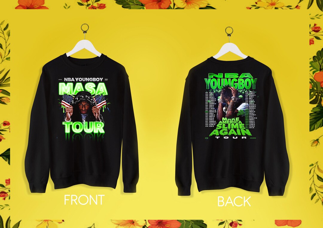 Youngboy Shirt - 2025 MASA Tour T-shirt - Tour Dates Shirt - New ...