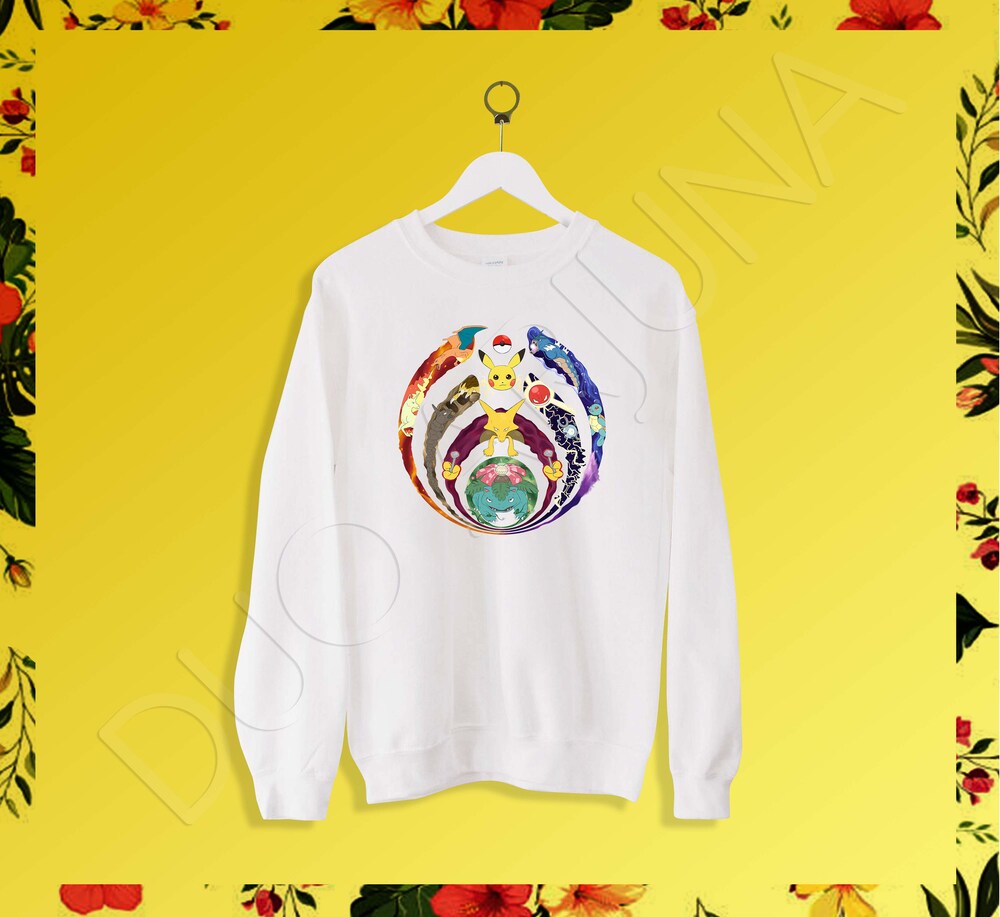 Bassnectar Logo Pokemon Shirt Bassnectar T-Shirt Basspoke Tee Rare Sweatshirt S-2Xl 3Colors