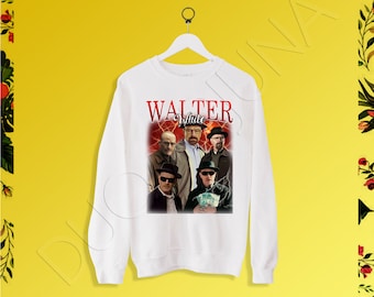Vintage sweatshirt WALTER WHITE sweatshirt Bryan Cranston t shirt Vintage 80' 90's zeldzame retro t shirt unisex sweatshirt S-2XL