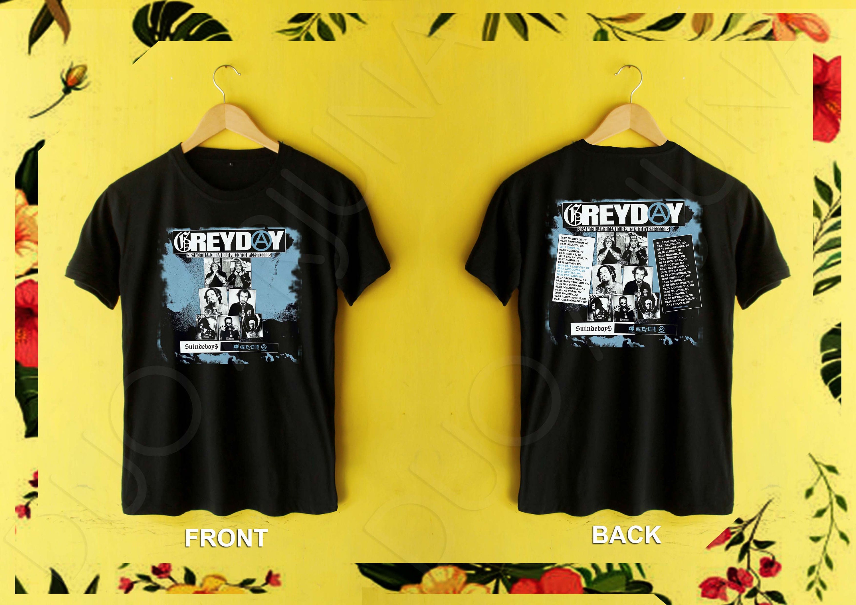 DIR EN GREY TシャツB 2025 Greyday 2025 Tour Shirt | Suicideboys | Hip-hop | G59 Shirt