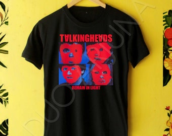 TALKING HEADS Remain in Light Men's White T-Shirt Size S to 5XL