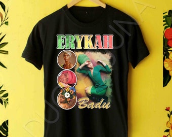 Erykah badu 90's t-shirt rare Gift Erykah badu T Shirt unisex