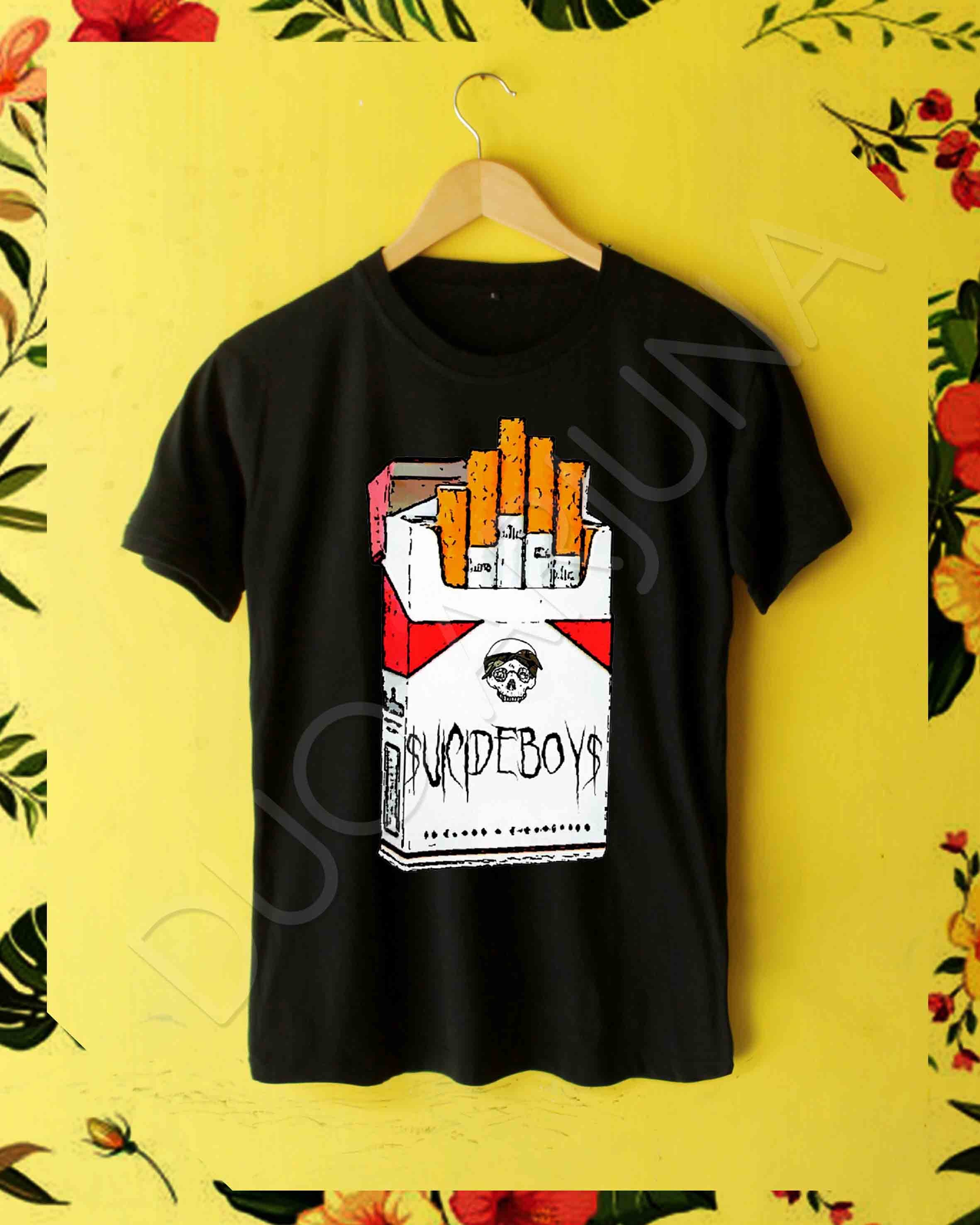 SUICIDEBOYS Suicide Boys cigaretes logo Vintage 90's Rap tee rare T-shirt S-2XL