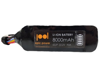 Li-Ion batterij / FPV batterij 6S2P 8000mAh 22,2V 90A 21700 Samsung 40T of Molicell P42A
