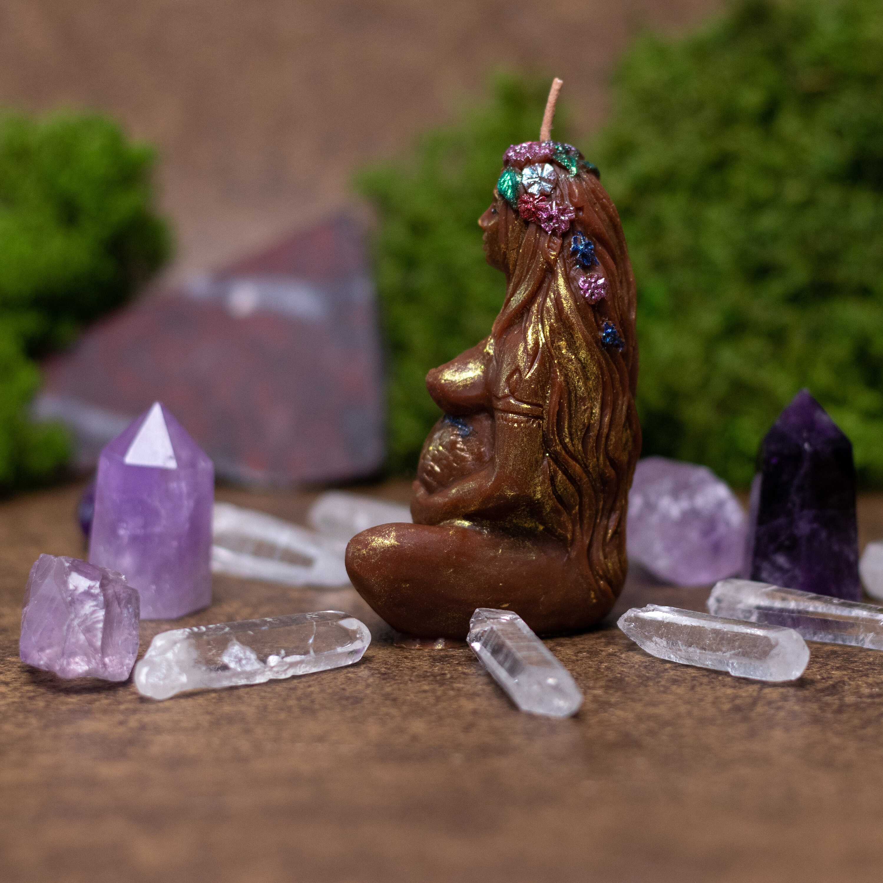 Mother Earth Candle Gaia Candle Mother Earth Goddess Etsy Canada