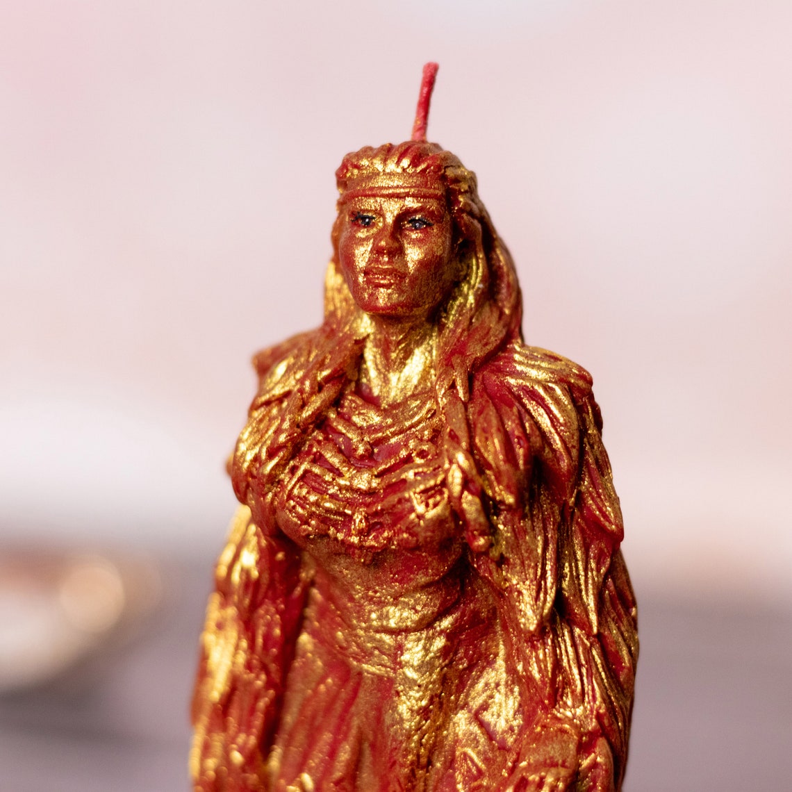 Freya Statue Altar Candle Norse Goddess of Love and Etsy