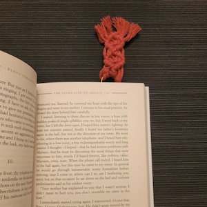 Macrame | Large Paperclip Bookmark | Unique Gift