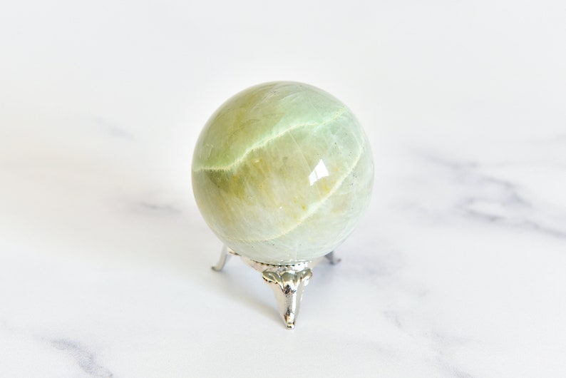 Green Moonstone Sphere 3