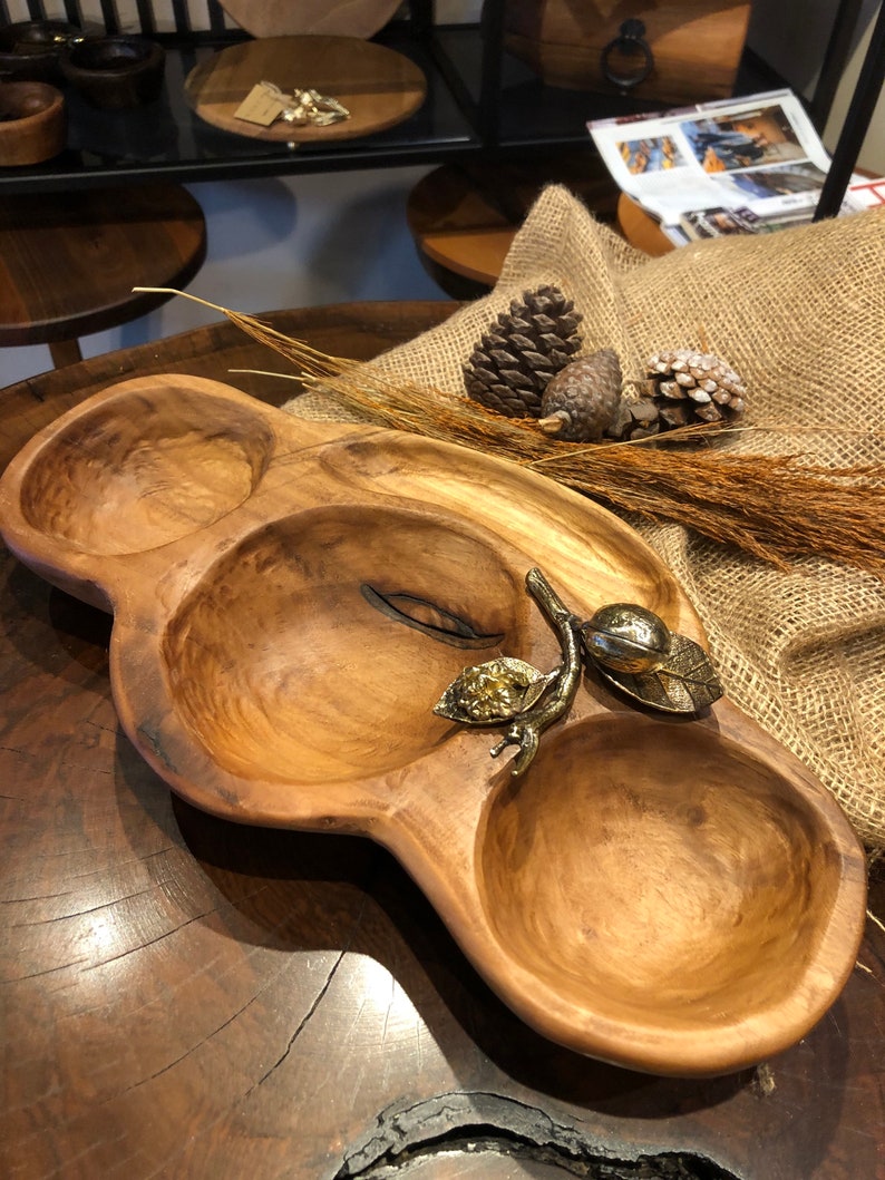 Wooden Cookie Tray Wooden Plate Peanut Snack Plate Couple Etsy