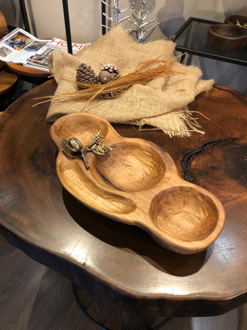 Wooden Cookie Tray Wooden Plate Peanut Snack Plate Couple Etsy
