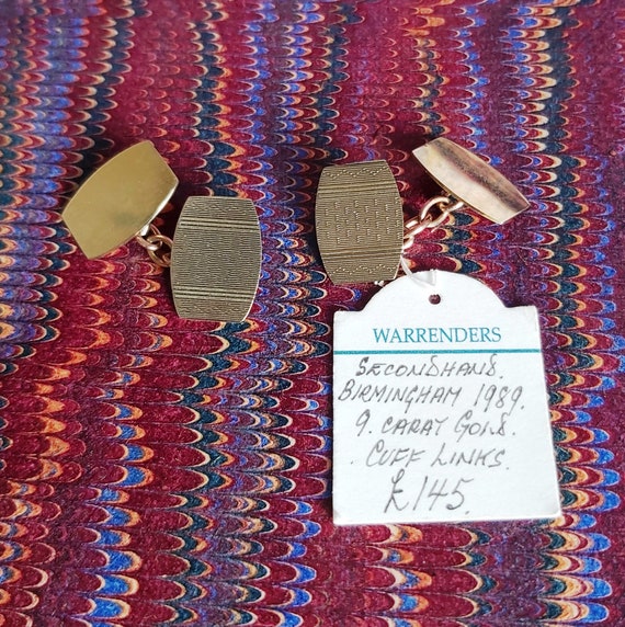 9ct Gold Cuff Links