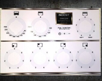 Ensemble d'autocollants de façade compatibles ID60C2W Indesit