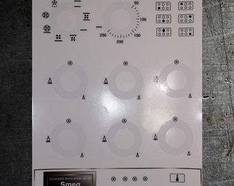 SMEG A1-2 range compatible fascia sticker set