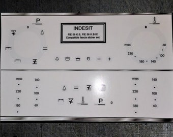 Autocollants de façade compatibles FIE 56 K.B GB Indesit.