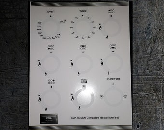 CDA RC9300 Compatible fascia sticker set.