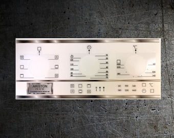 Adhesivos para fascia de horno compatibles con ARISTON FB 52 IX, pueden adaptarse a otros.