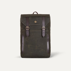 Mens Backpack,Waterproof Backpack,Laptop Backpack,Waxed Canvas Backpack