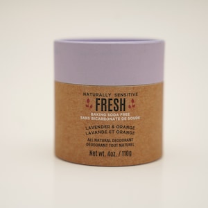 Natural Deodorant, Sensitive Cream Deo, 4 oz 100 g paper jar, Compostable and eco friendly, Clean and pure ingredients, personal care