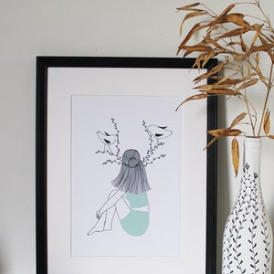 Cartel A4 - El regreso de la primavera - Ilustración poética