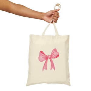 Cute Patterned Bow Heels Tote Bag- Fashionable Bag- Birthday Gift- Girl  Bag- Blush Pink Bag