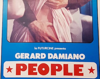 Italienisches Vintage original erotisches Filmposter &quot;PEOPLE&quot; 1970er Jahre