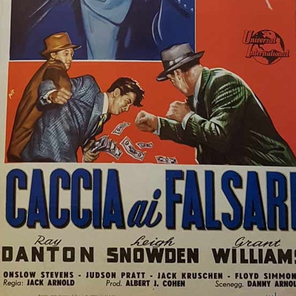 Outside the Law - Caccia ai Falsari - Italian Original Version 1950s